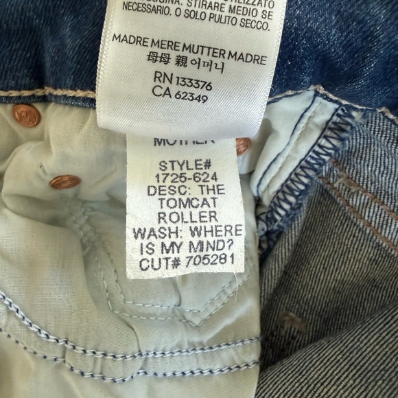 MOTHER The TomCat Roller Flare High-Rise Jeans 27 - Picture 8 of 9